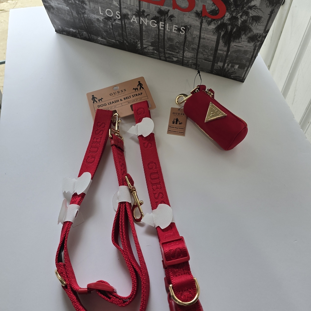 Dog Leash and Belt Strap Plus Trash Bag Holder
